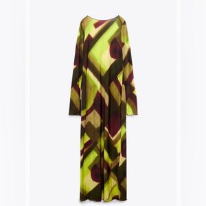 Zara Printed Dress medium size